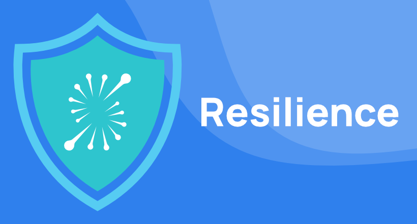 Ein Schutzschild das Resilienz verkörpert