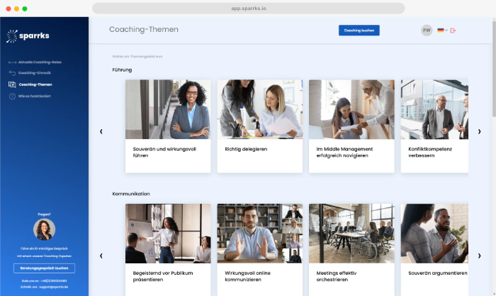Sparrks Coaching Platform